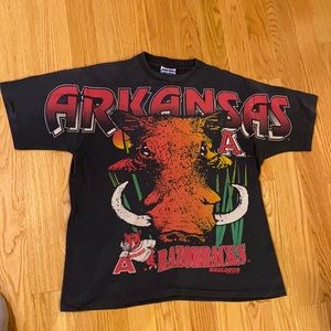 Vintage Arkansas Razorbacks Wauldron T-Shirt